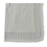 Manta Tricot Bordado Gris Dr. Kid